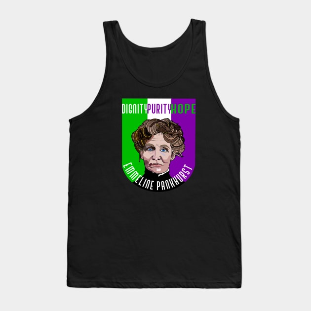 Emmeline Pankhurst Suffragette Tank Top by EmmaFifield